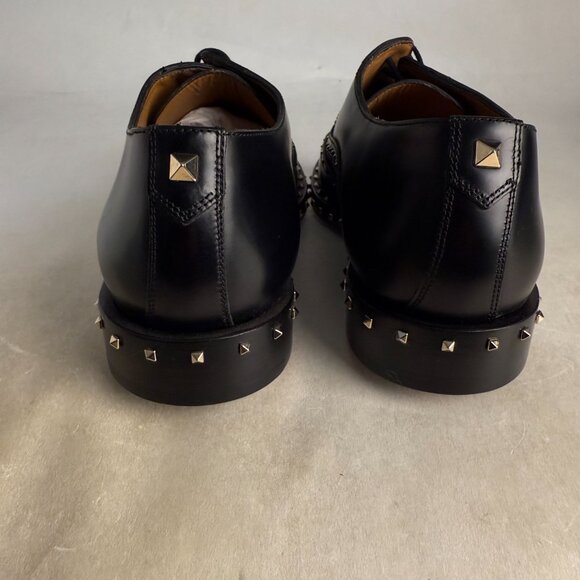 Valentino Garavani LY0S0949 ABG 0NO Men's Dress Shoes Oxford Black Metal - Picture 5 of 8